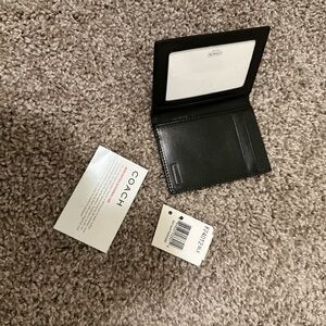 Coach Black Leather Wallet/Card Case